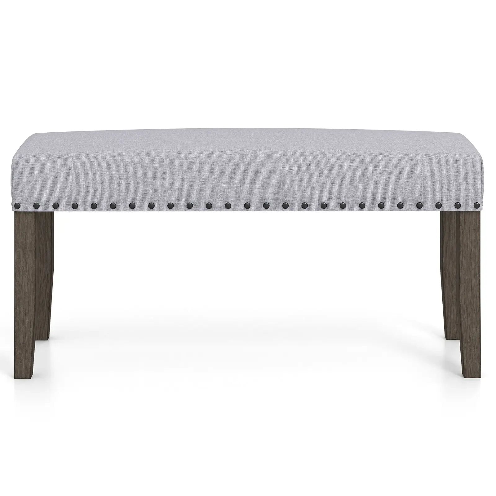 42.5 Inch Upholstered Entryway Bench End of Bed Bench-Gray by DirectDeals