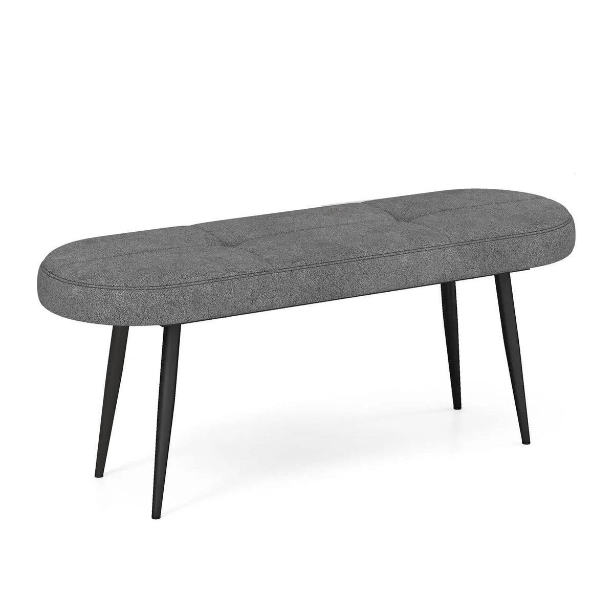 47 Inch Upholstered Entryway Bench with Heavy-duty Metal Frame by DirectDeals
