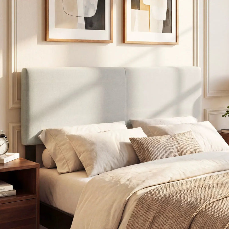 Upholstered Headboard Queen/Full Size Vertical Quilted Panel by DirectDeals