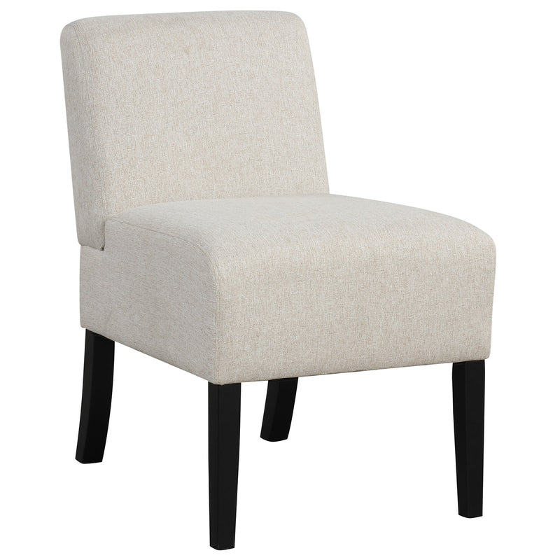 Upholstered Living Room Chair with Rubber Wood Legs by DirectDeals