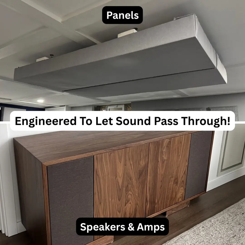 Dual Layer Acoustic Fabric for DIY Panels & Speakers by SoundAssured