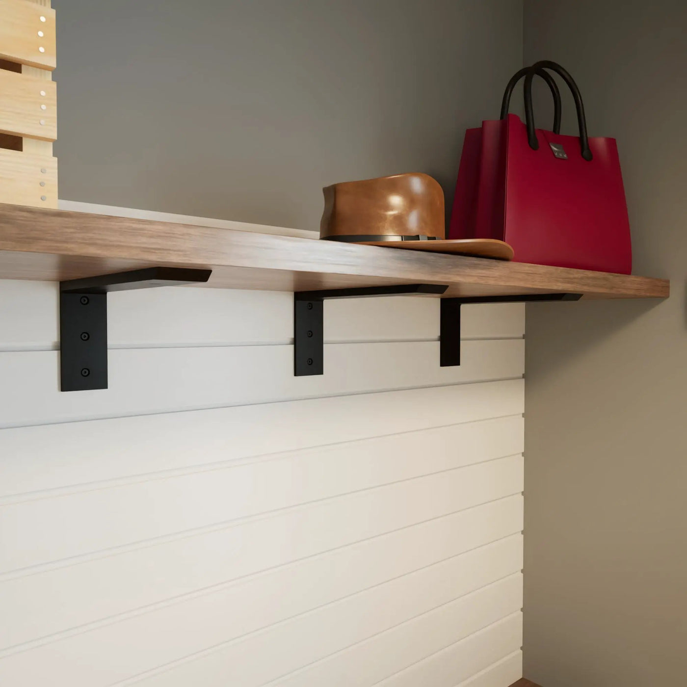 The Original™ Regular Wood Shelf Bracket by The Original Granite Bracket