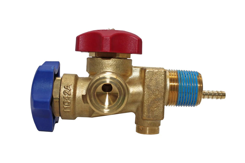Flame King Dual Access Vapor/Liquid Valve + Dip Tube for 123LB Refrigerant Tank by Flame King Products
