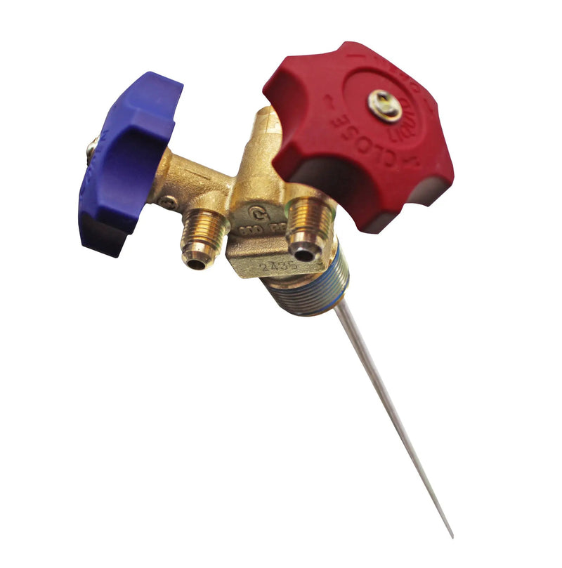 Flame King Y-Valve w/Aluminum Dip Tube & Filter for 30LB Refrigerant Tanks by Flame King Products