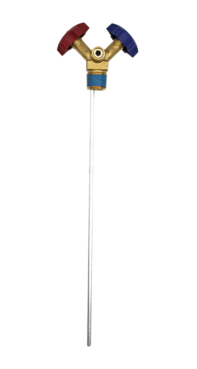 Flame King Y-Valve w/Aluminum Dip Tube & Filter for 30LB Refrigerant Tanks by Flame King Products