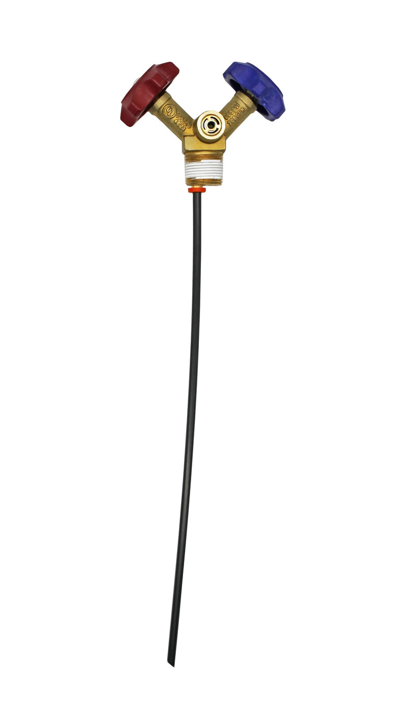 Flame King Y-Valve w/Aluminum Dip Tube & Filter for 50LB Refrigerant Tanks by Flame King Products