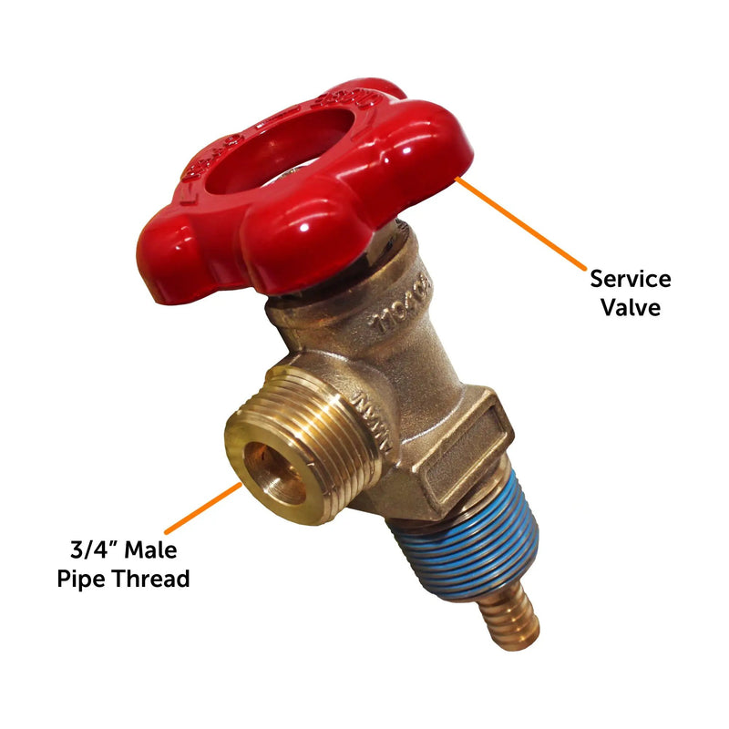 Flame King 239lb and 420lb Refrigerant Tank Liquid Valve by Flame King Products