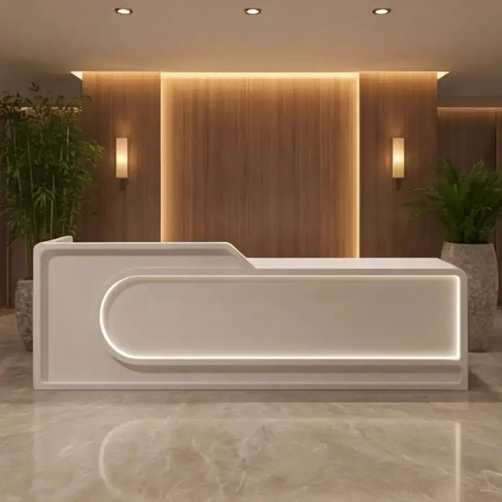 Nyssa · Front Reception Desk by Arc Grove