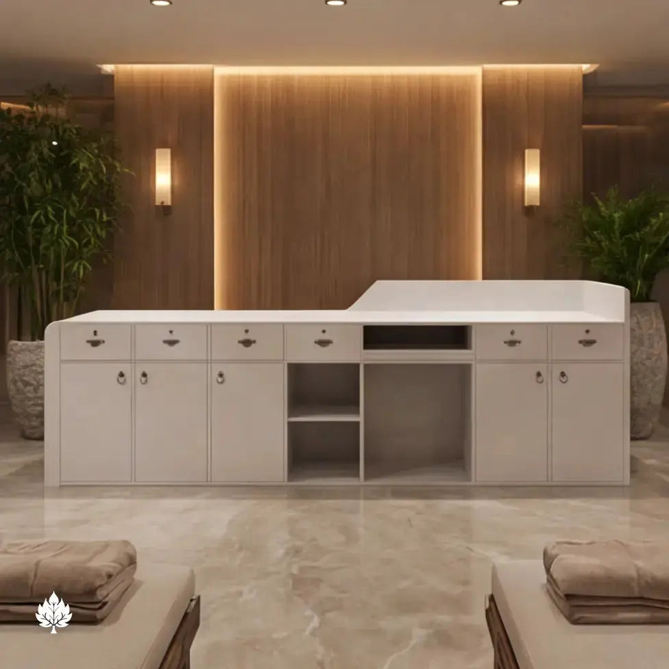 Nyssa · Front Reception Desk by Arc Grove