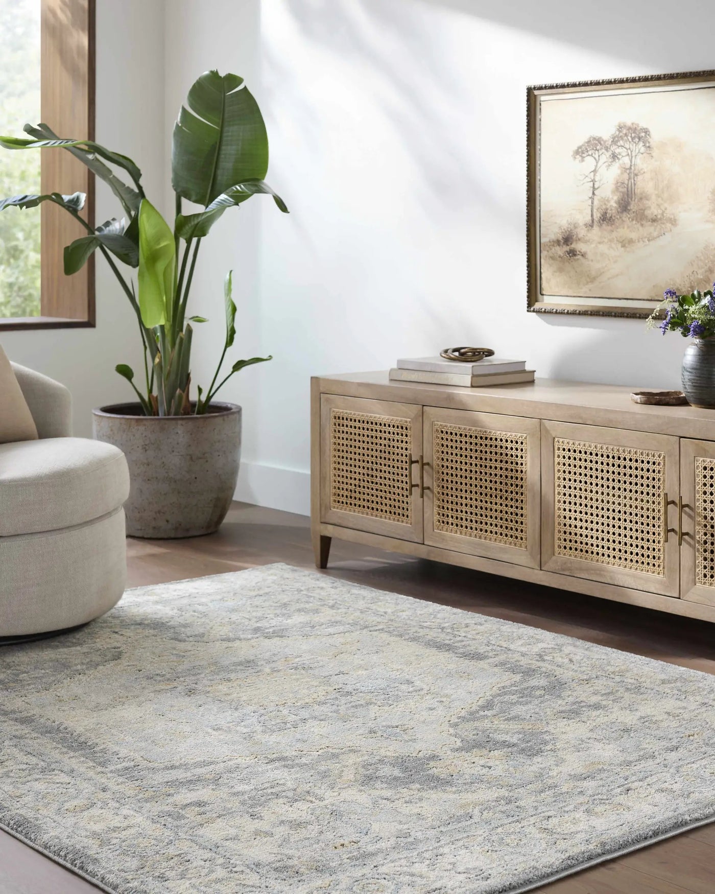 Vaeda Blue Thick Luxe Rug by Boutique Rugs