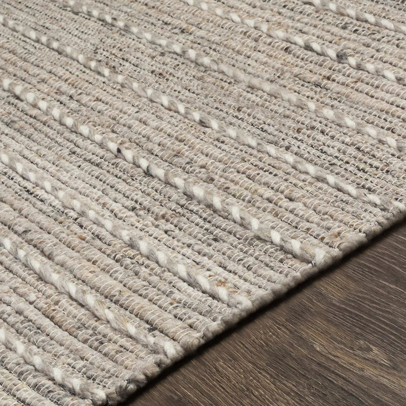 Cream Veruela Wool Blend Braided Tassel Area Rug - Clearance by Boutique Rugs