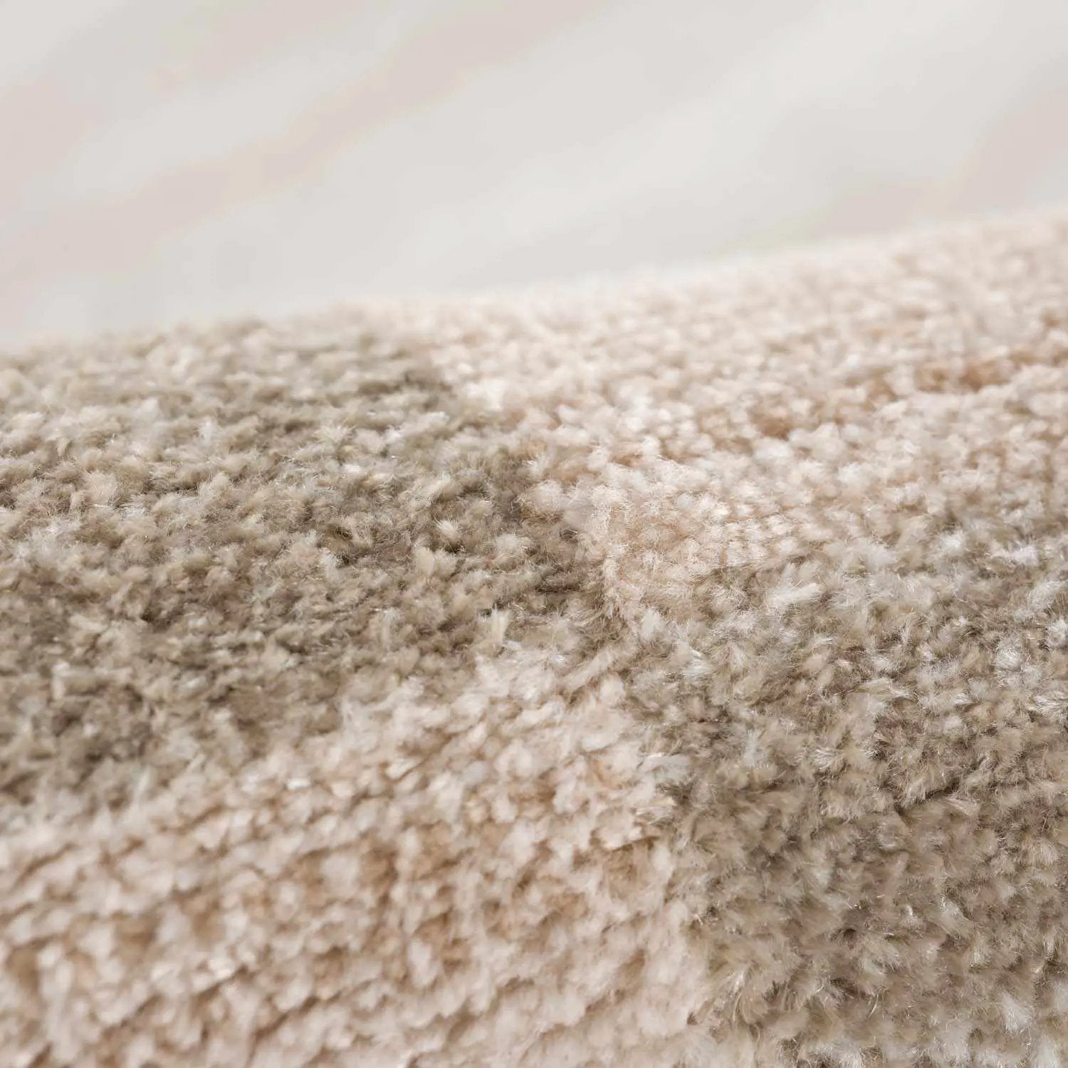 Azrika Beige Checkered Washable Rug - Clearance by Boutique Rugs
