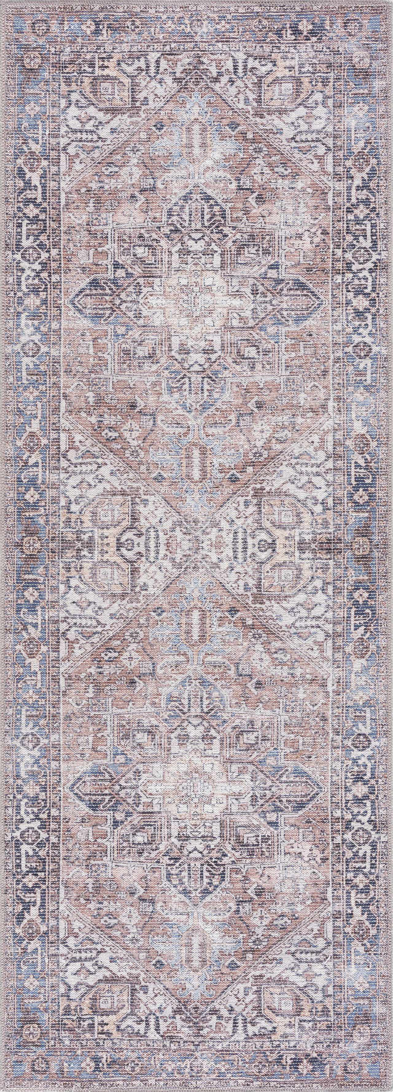 Viho Vintage Flat Pile Washable Rug - Clearance by Boutique Rugs