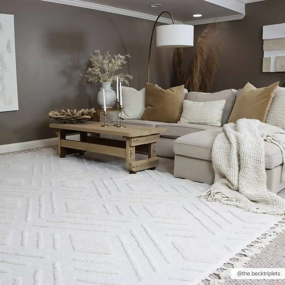 Vineyards 3D Living Room Rug - Clearance by Boutique Rugs