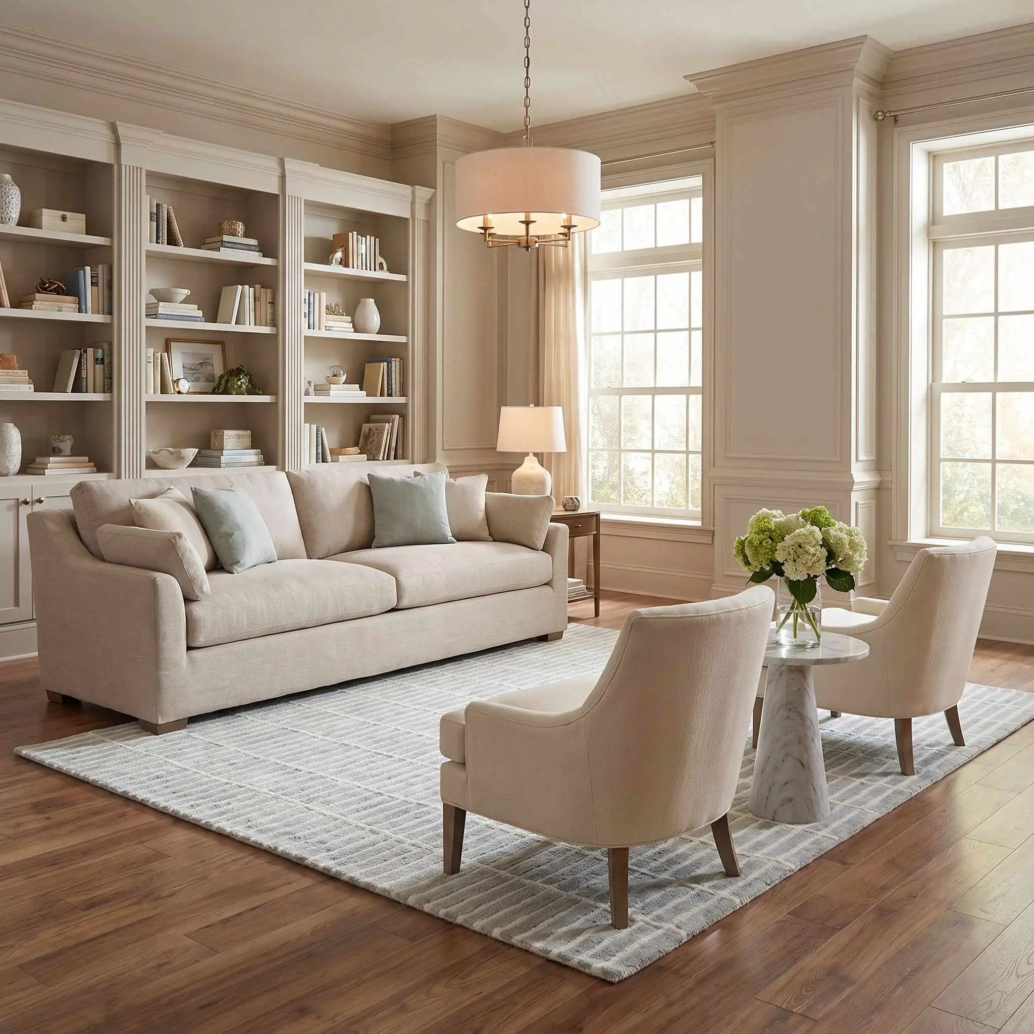 Finial Sage Wool Area Rug by Boutique Rugs