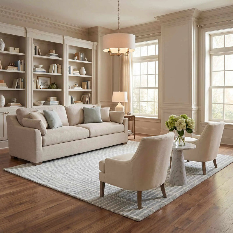 Finial Sage Wool Area Rug by Boutique Rugs