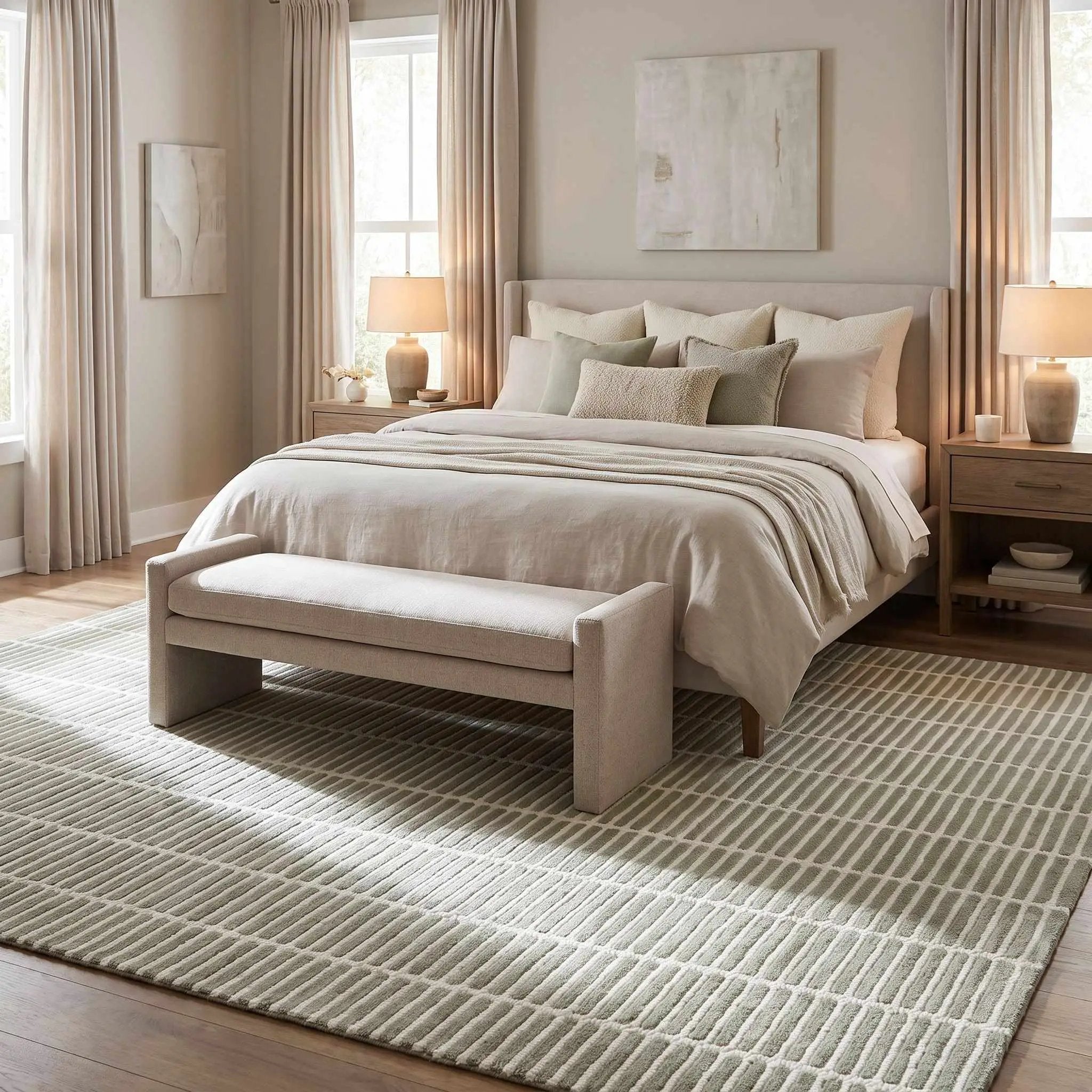 Finial Olive Wool Area Rug by Boutique Rugs