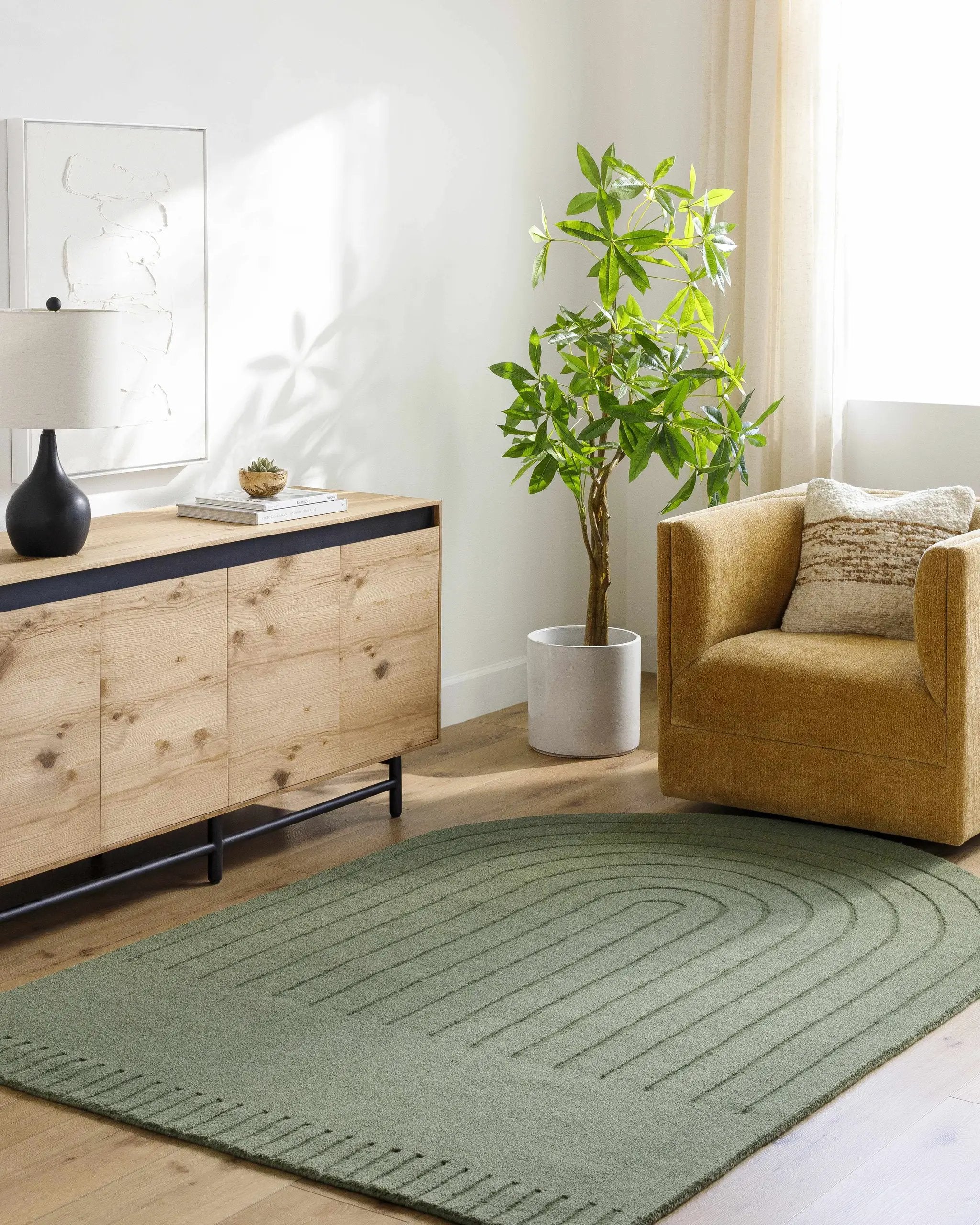 Arnona Green Area Rug by Boutique Rugs