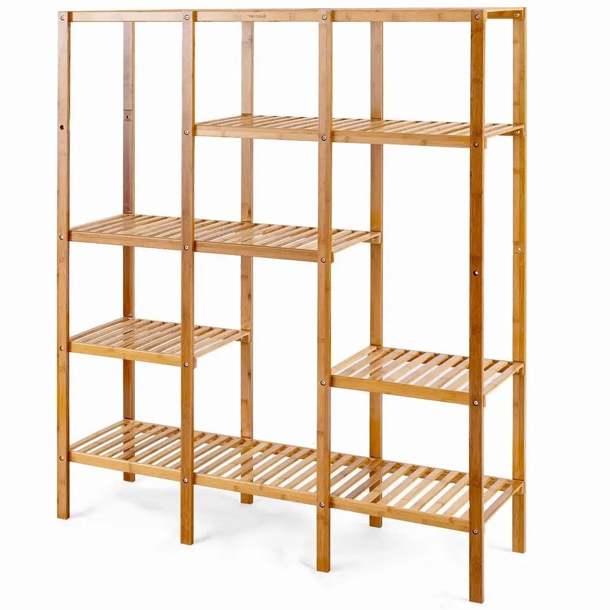 Eco-Friendly Bamboo 4-Shelf Bookcase Storage Rack by HomePacific