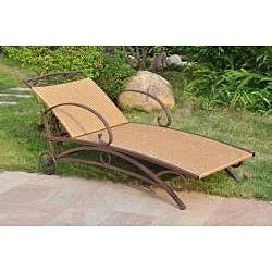 Resin Wicker / Steel Multi-Position Chaise Lounge Chair Recliner by HomePacific