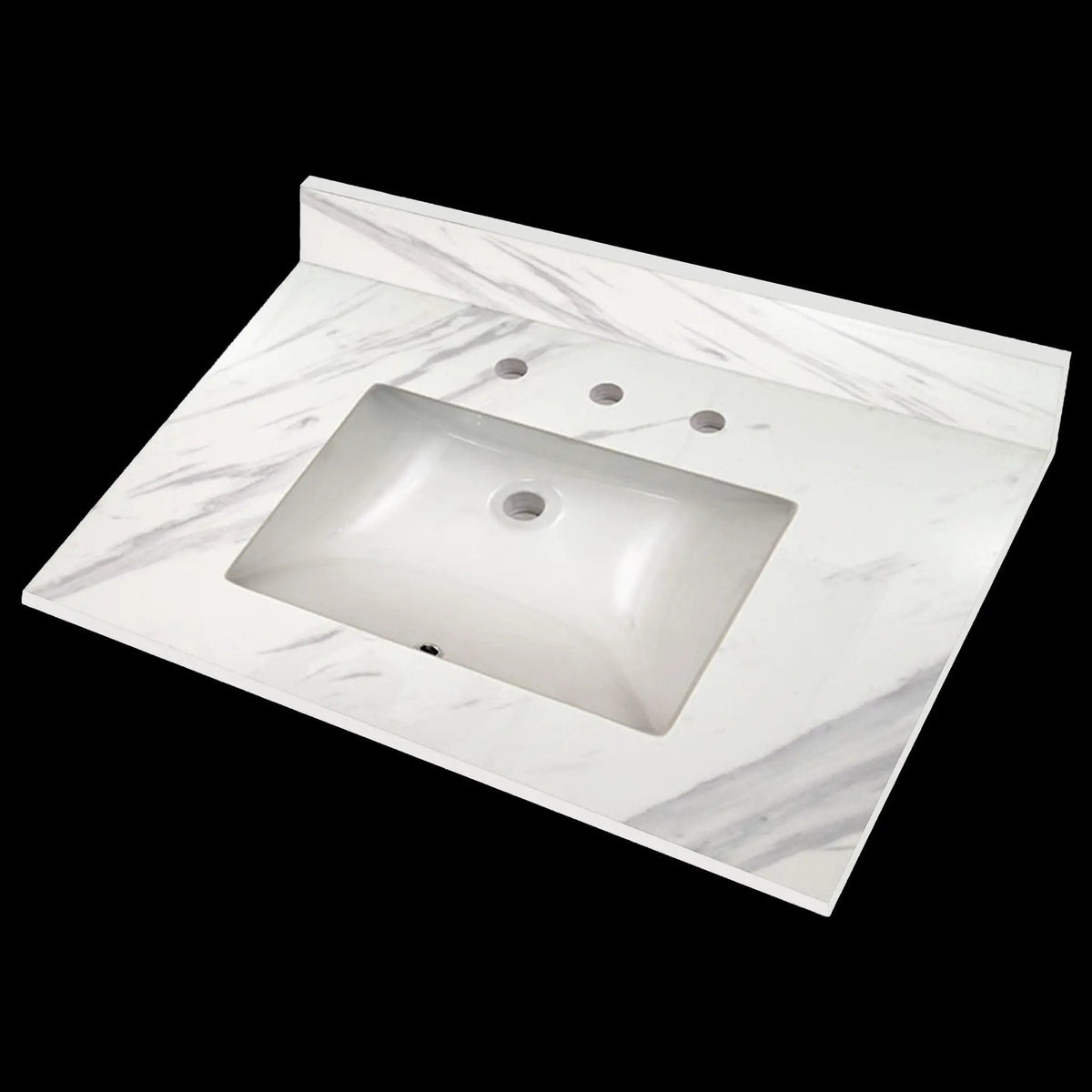 Calacatta Lumas Vanity Top Polished Engineered Marble 37x22