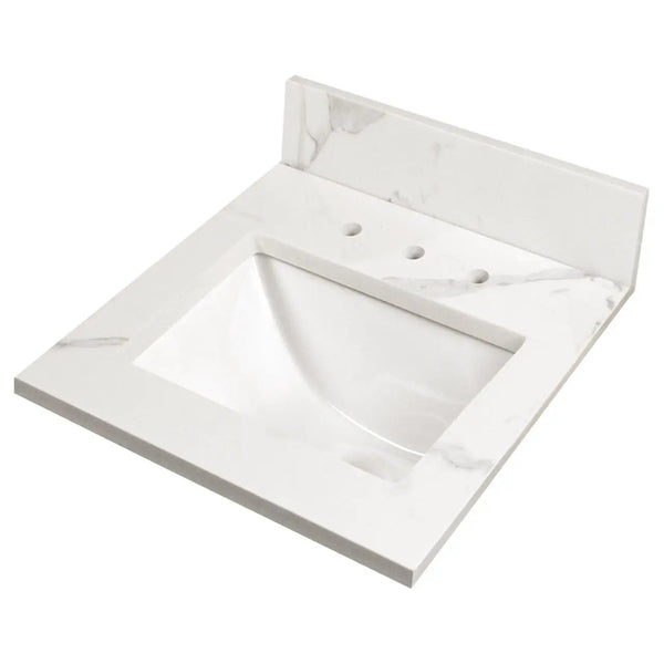 Calacatta Nowy Marble Look Vanity Top Polished Engineered 31x22