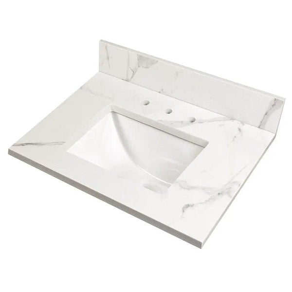 Calacatta Nowy Marble Look Vanity Top Polished Engineered 37x22