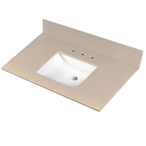 Cosmic Sand Vanity Top Polished Engineered Marble 49x22
