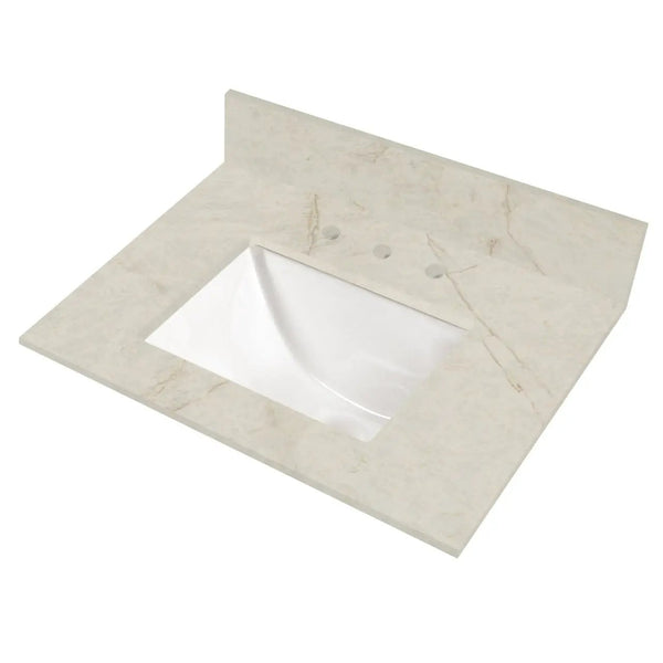 Solitaj™ Quartz Vanity Top With Sink Q+ Collection Polished 37x22
