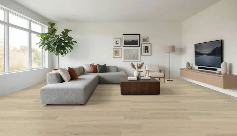 Kallum Austell Grove Matte Wood Look Lvt Planks 9x48 in a finished room