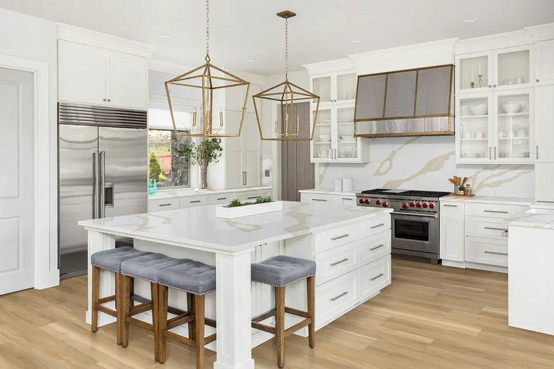 Nove Reserve Bayhill Blonde Matte Wood Look Lvt Planks 9x48 in a finished room