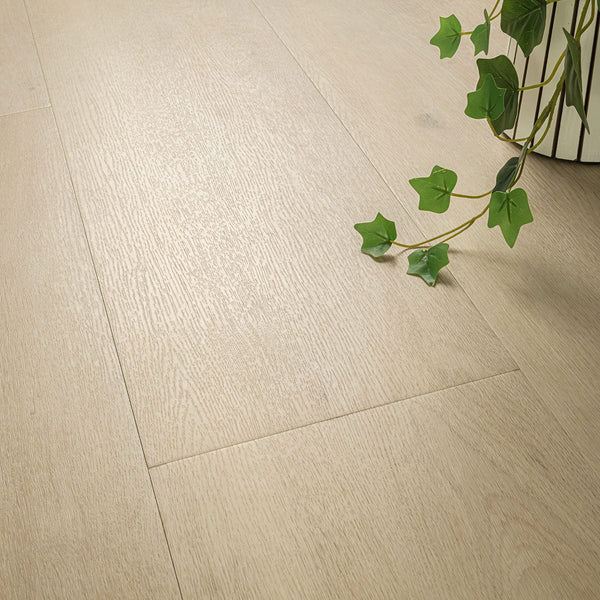 Kallum Benton Blonde Matte Wood Look Lvt Planks 9x48 in a finished room