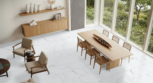 Glenridge Calacatta Serra Matte Marble Look Lvt Tiles 12x24, photo 2 of 5