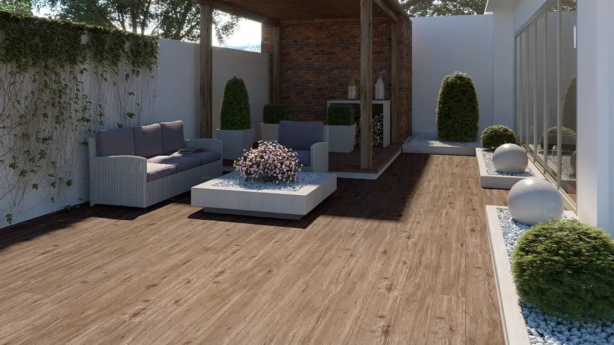 Kallum Fauna Matte Lvt Planks 9x48 in a finished room