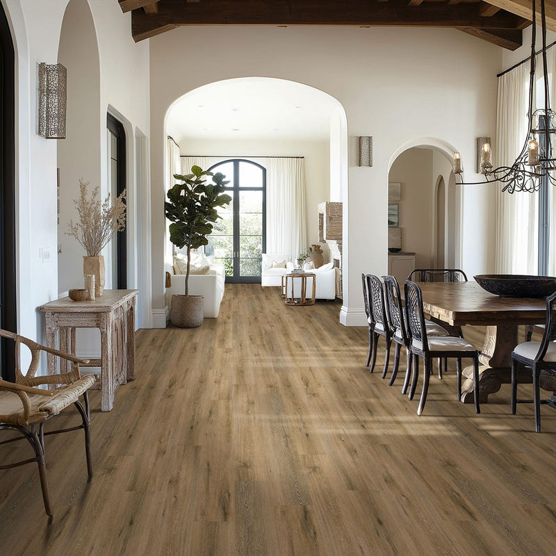 Nove Reserve Hatfield Matte Wood Look Lvt Planks 9x48 in a finished room