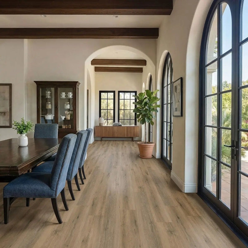 Nove Hatfield Matte Wood Look Lvt Planks 9x48 in a finished room