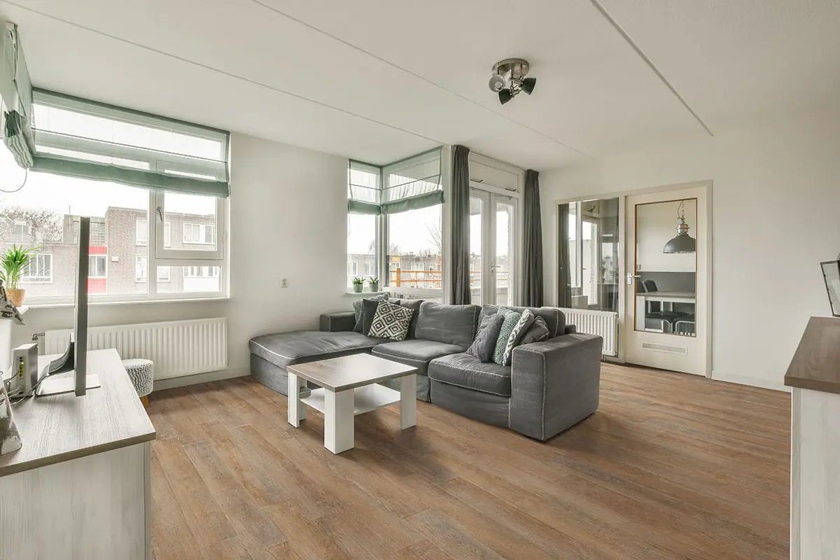 Katavia Reclaimed Oak Matte Wood Look Lvt Planks 6x48 in a finished room