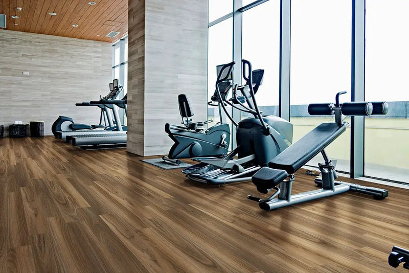 Glenridge Tawny Birch Semi Gloss T Molding Wood Look Lvt Moldings 1.77x0.28 in a finished room