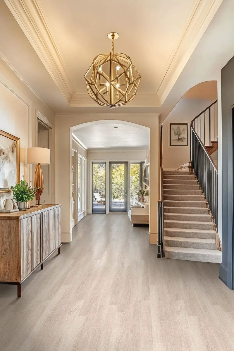 Acclima Wharton Matte Wood Look Lvt Planks 7x48 in a finished room