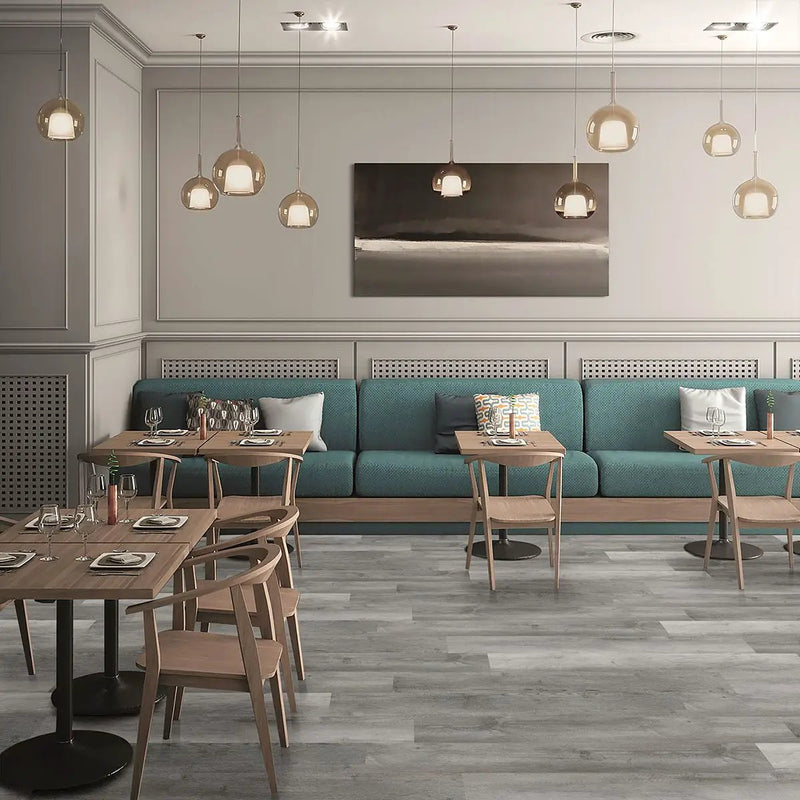 Glenridge Woodrift Gray Semi Gloss Wood Look Lvt Moldings 1.77x0.28 in a finished room