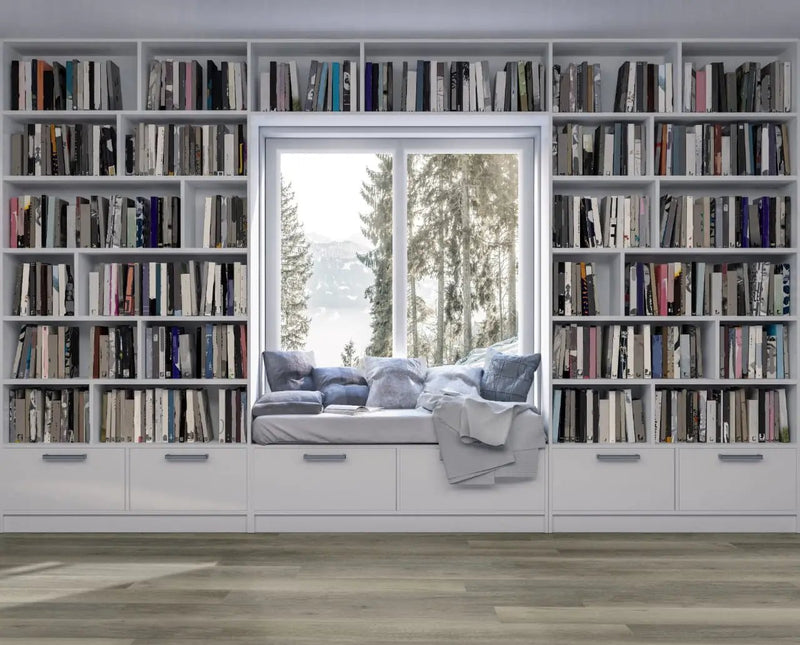 Smithcliffs Malton Matte Wood Look Rigid Core Planks 7.7x48 in a finished room