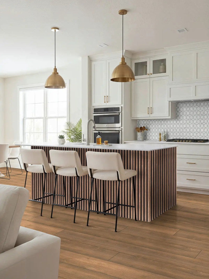 Shorecliffs Roghan Matte Wood Look Rigid Core Planks 9x87 in a finished room