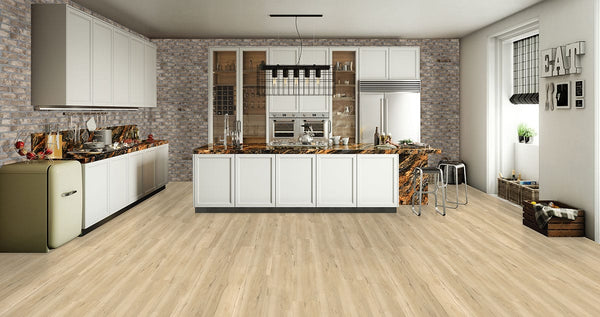 Prescott Akadia Matte Wood Look Lvt Planks 7x48 in a finished room