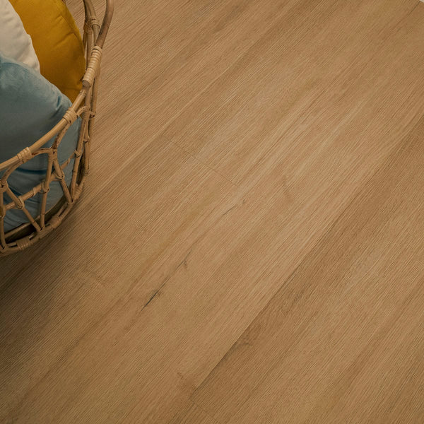 Cyrus 2.0 Amber Forrester Matte Wood Look Lvt Planks 7x48 in a finished room