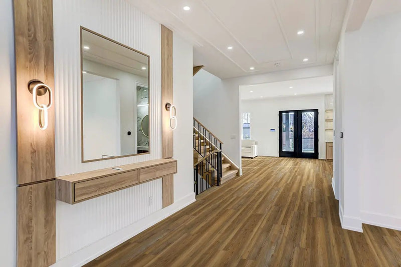 Prescott Barnstorm Matte Wood Look Lvt Planks 7x48 in a finished room
