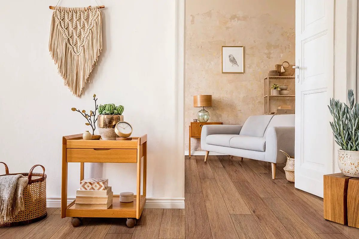 Andover Bellamy Brooks Semi Gloss Stair Riser Wood Look Lvt Moldings 1.77x0.345 in a finished room