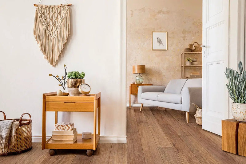 Andover Bellamy Brooks Semi Gloss Wood Look Lvt Moldings 12x1.25 in a finished room