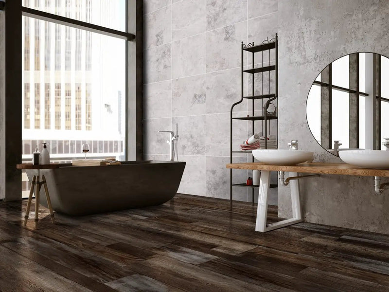 Cyrus Bembridge Matte Wood Look Lvt Planks 7x48 in a finished room