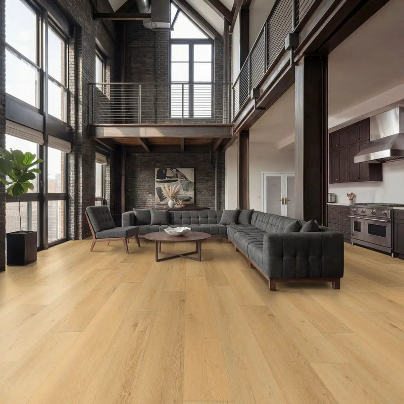 Wayne Parc Reserve Bluffview Matte Wood Look Lvt Planks 9x72 in a finished room