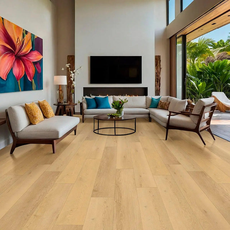 Wayne Parc Reserve Bluffview Matte Wood Look Lvt Planks 9x72 in a finished room